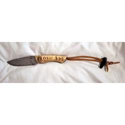 Couteau de chasse "Gimli " 22cm Os de Girafe Gilles Victor Les forges de Garonne