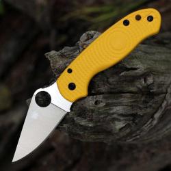 Couteau Spyderco Para 3 Salt Yellow Lame Acier CPM MagnaCut Manche FRN Clip Made USA SC223PYL