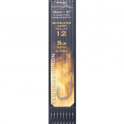 DRENNAN BAS DE LIGNES ACOLYTE CARP PELLET BARBLESS 15CM DRENNAN 0,17mm 12 6''15cm