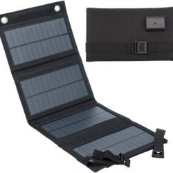 Panneau Solaire, 10W Chargeur Solaire Portable, Ports USB Panneau Solaire Étanche