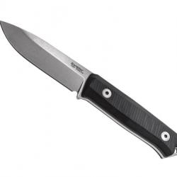 BEL1967 POIGNARD LIONSTEEL "B40" LAME 10CM ACIER SLEIPNER STONEWASHED MANCHE G10 NOIR + ETUI NEUF