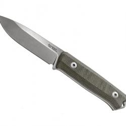 BEL1968 POIGNARD LIONSTEEL "B40" LAME 10CM ACIER SLEIPNER STONEWASHED MANCHE MICARTA VERT +ETUI NEUF