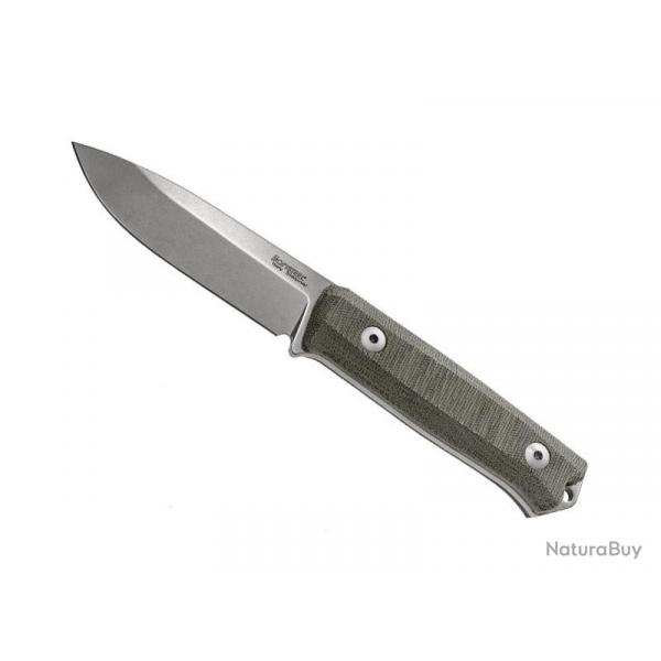 BEL1968 POIGNARD LIONSTEEL "B40" LAME 10CM ACIER SLEIPNER STONEWASHED MANCHE MICARTA VERT +ETUI NEUF