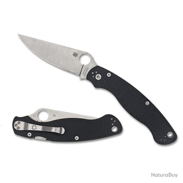 C36CFP2 Couteau pliant Spyderco Military 2 fibre de carbone