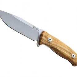 BEL1970 POIGNARD LIONSTEEL "M5" LAME 11.5CM ACIER SLEIPNER MANCHE OLIVIER + ETUI CUIR NEUF