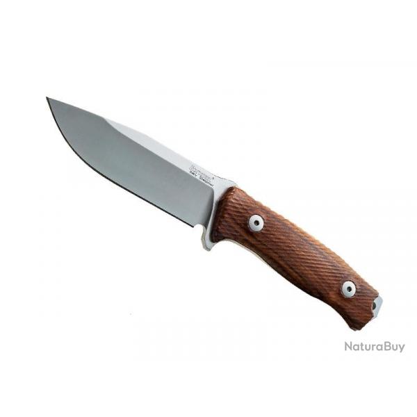 BEL1971 POIGNARD LIONSTEEL "M5" LAME 11.5CM ACIER SLEIPNER MANCHE BOIS DE SANTOS + ETUI CUIR NEUF