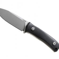 BEL1976 POIGNARD LIONSTEEL "M4" LAME 9.5CM ACIER BOHLER MANCHE G10 NOIR + ETUI CUIR NEUF