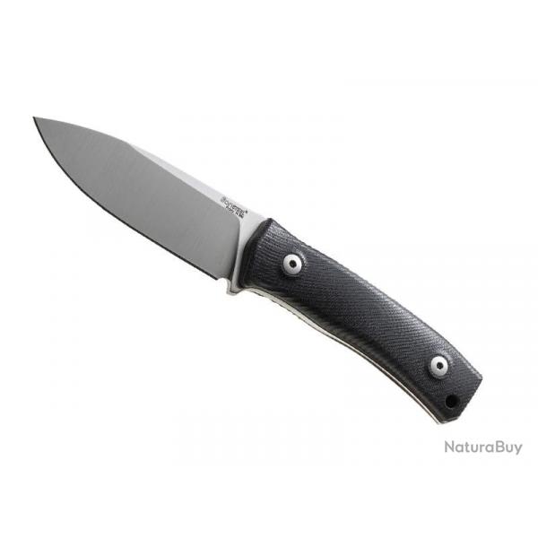 BEL1976 POIGNARD LIONSTEEL "M4" LAME 9.5CM ACIER BOHLER MANCHE G10 NOIR + ETUI CUIR NEUF