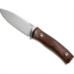 BEL1977 POIGNARD LIONSTEEL "M4" LAME 9.5CM ACIER BOHLER MANCHE BOIS DE SANTOS + ETUI CUIR NEUF