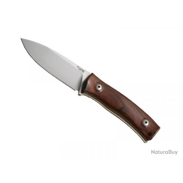 BEL1977 POIGNARD LIONSTEEL "M4" LAME 9.5CM ACIER BOHLER MANCHE BOIS DE SANTOS + ETUI CUIR NEUF