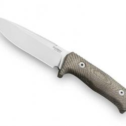 BEL1985 POIGNARD LIONSTEEL "T5" LAME 13CM ACIER NIOLOX MANCHE SOLID MICARTA VERT + ETUI NEUF