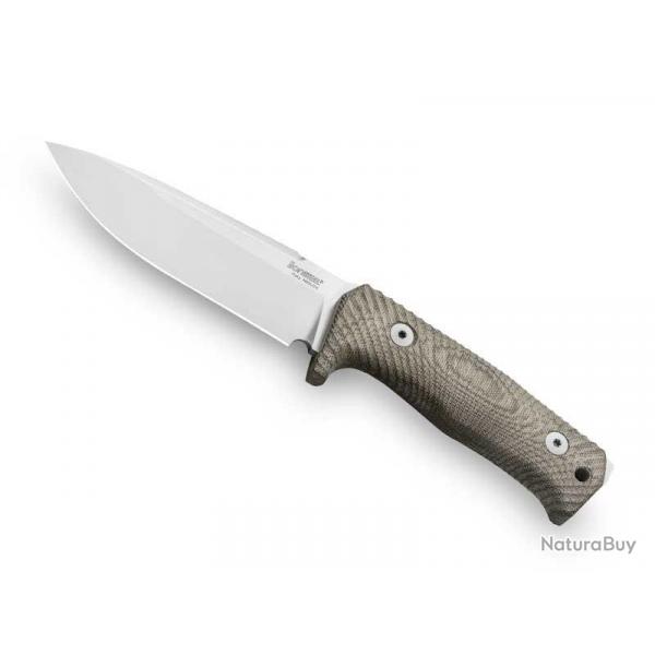 BEL1985 POIGNARD LIONSTEEL "T5" LAME 13CM ACIER NIOLOX MANCHE SOLID MICARTA VERT + ETUI NEUF