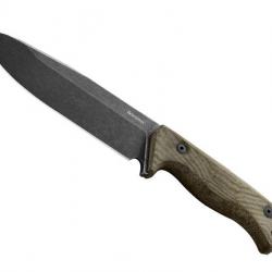 BEL1992 POIGNARD LIONSTEEL "T6" LAME 15CM ACIER BLACKWASH MANCHE SOLID MICARTA VERT +ETUI KYDEX NEUF