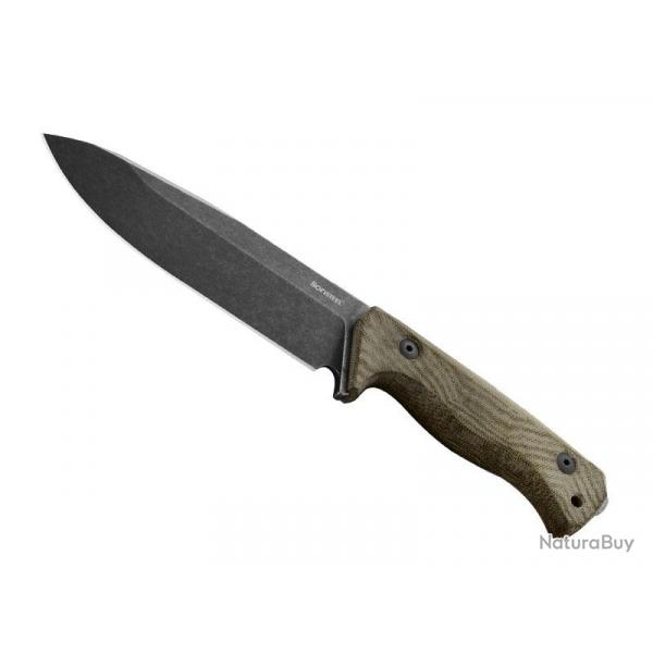 BEL1992 POIGNARD LIONSTEEL "T6" LAME 15CM ACIER BLACKWASH MANCHE SOLID MICARTA VERT +ETUI KYDEX NEUF