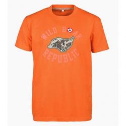 DCO24 ! T shirt Percussion Sanglier courant Orange