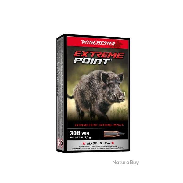 Munitions WINCHESTER extrme point cal.308win 150gr par 20