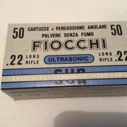 Une boîte de 50 FIOCCHI 22 LR