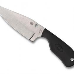 BEL1995 COUTEAU DE COU SPYDERCO "SUBWAY BOWIE" LAME 7CM ACIER PROFIL SABRE MANCHE NYLON NEUF