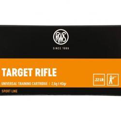 Balles 22LR Percussion Annulaire RWS Target Rifle