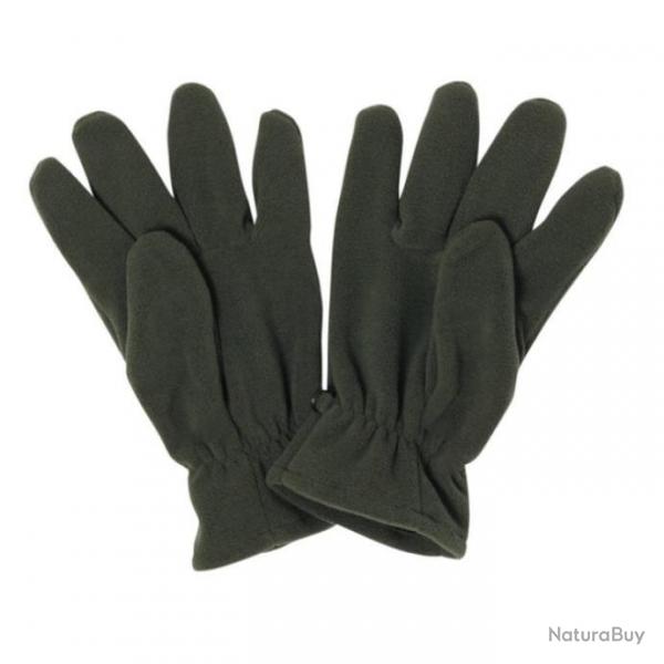 DCO24 ! Gants polaire unis Percussion - Kaki / M