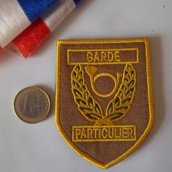 écusson poitrine Garde Particulier homologué chasse, pêche, bois ou voirie routière