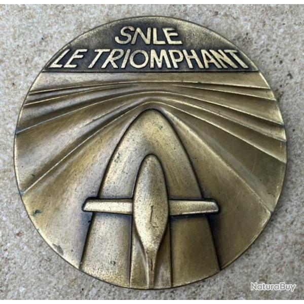 Mdaille Bronze Sous Marin "Le Triomphant "