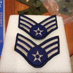 Paire de grade armee us USAF SENIOR AIRMAN ORIGINAL