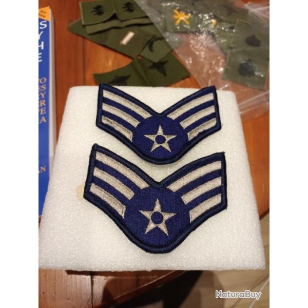 Paire de grade armee us USAF SENIOR AIRMAN ORIGINAL