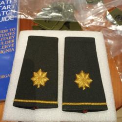 passants d'epaule officier armée us MAJOR ORIGINAL