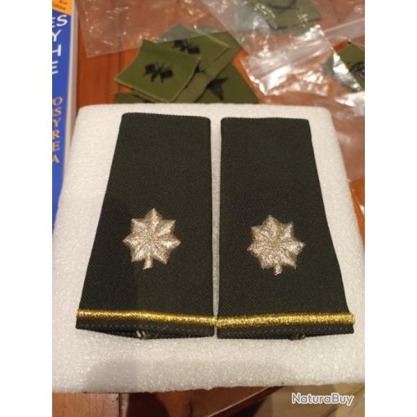 passants d'epaule officier arme us LIEUTENANT COLONEL ORIGINAL