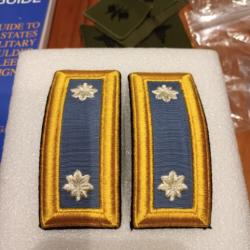 Grades d'epaule officier armée us LIEUTENANT COLONEL ORIGINAL