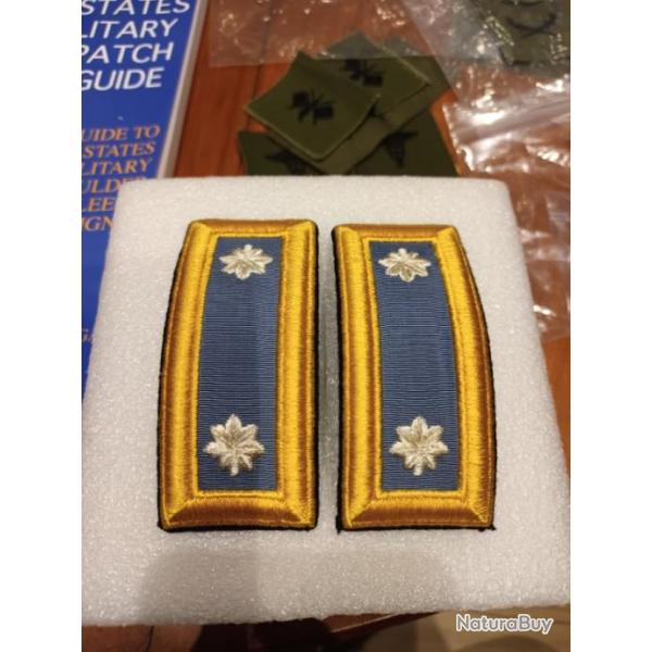 Grades d'epaule officier arme us LIEUTENANT COLONEL ORIGINAL