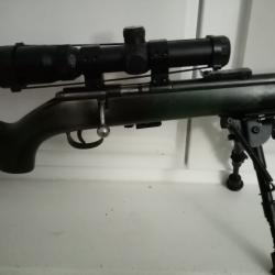 Vends carabine Anschutz 1400 cal 22lr, équipée