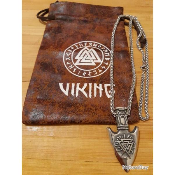 Collier pendentif Viking GUNGNIR Brillant.