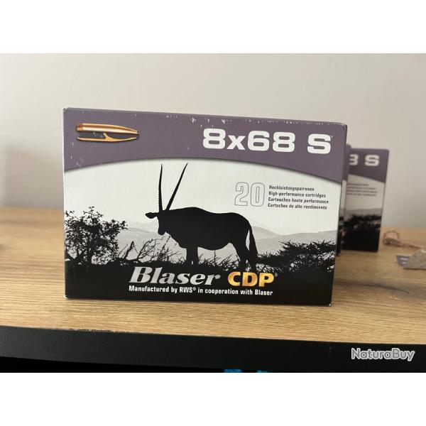 8x68s blaser CDP 12,7g 6 botes 1/2