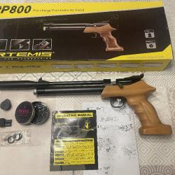 Pistolet PCP PP800 multi-coups Artemis/ Zasdar avec silencieux calibre 4.5mm