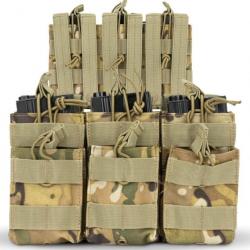 DulMolle double couche triple chargeur poudres, support MAG universel-Camo-LIVRAISON GRATUITE !