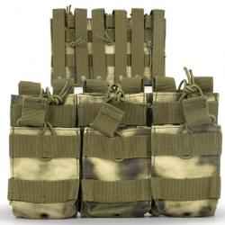 DulMolle double couche triple chargeur poudre, support MAG universel-Green Camo-LIVRAISON GRATUITE !