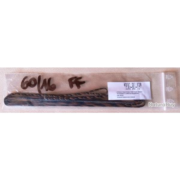 Corde Flamande FAST FLIGHT OAK RIDGE 60"  - 16 brins - Noir-Brun