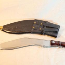 Beau Couteau indien KUKRI type militaire - ref EBR24KUK001