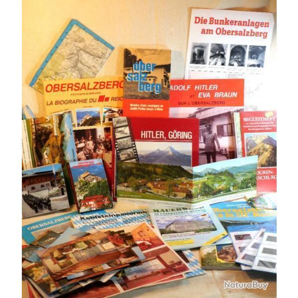 Lot nombreux documents + livres Hitler et Obersaltzberg  Exceptionnel ensemble SDC24DOC011