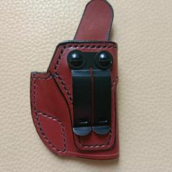 Holster Inside (IWB) cuir marron pour PA WALTHER PPK