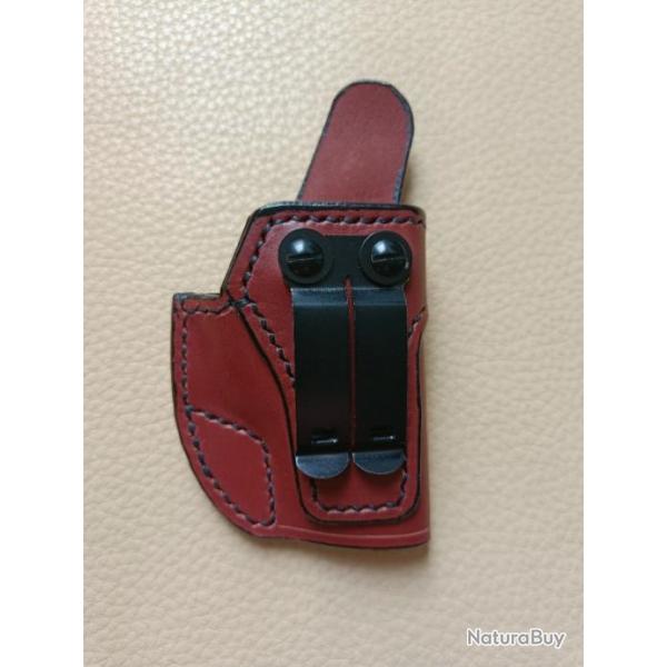 Holster Inside (IWB) cuir marron pour PA WALTHER PPK