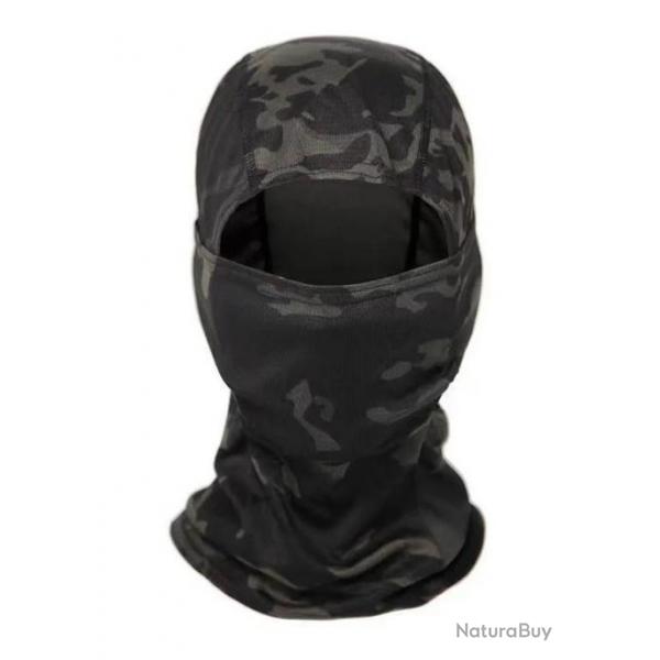Cagoule de camouflage Treillis Noir