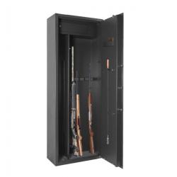Coffre fort Elite pour 6 ou 12 armes avec lunette avec coffre intérieur et étagères modulables