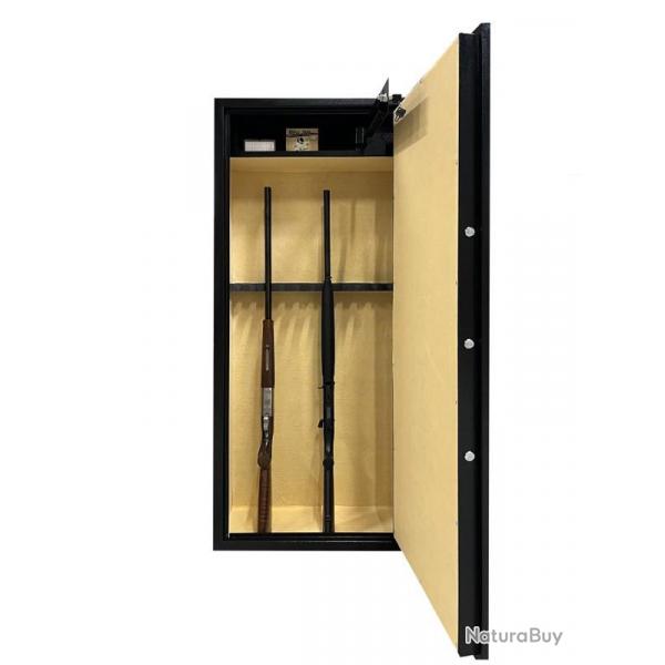 Coffre fort Elite pour 12 armes avec lunette moquette beige avec coffre intrieur