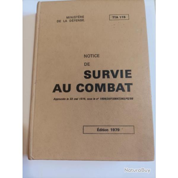 Notice de survie au combat rglementaire franaise.