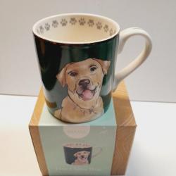 Mug tasse LABRADOR 280ml  porcelaine fine idée cadeau chasse