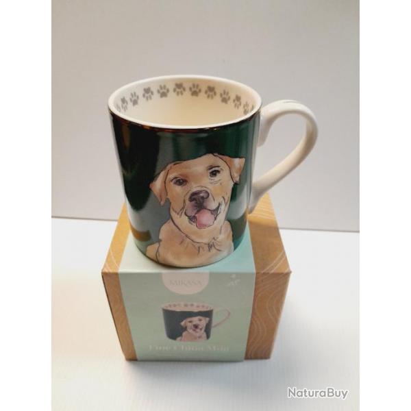 Mug tasse LABRADOR 280ml  porcelaine fine ide cadeau chasse