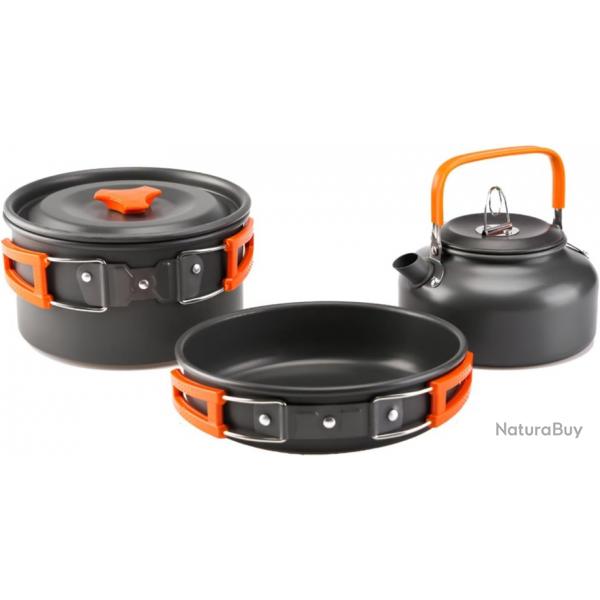 Ensemble Kit Ustensiles Cuisine Plein Air Lgers Aluminium - Camping Aluminium Durable avec